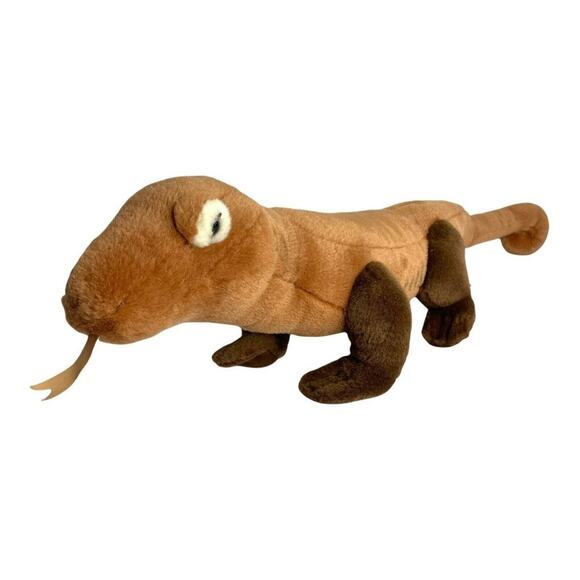 Plush Komodo Dragon 32" Vintage Large Stuffed Animal Conservation Collection Toy - Picture 1 of 10